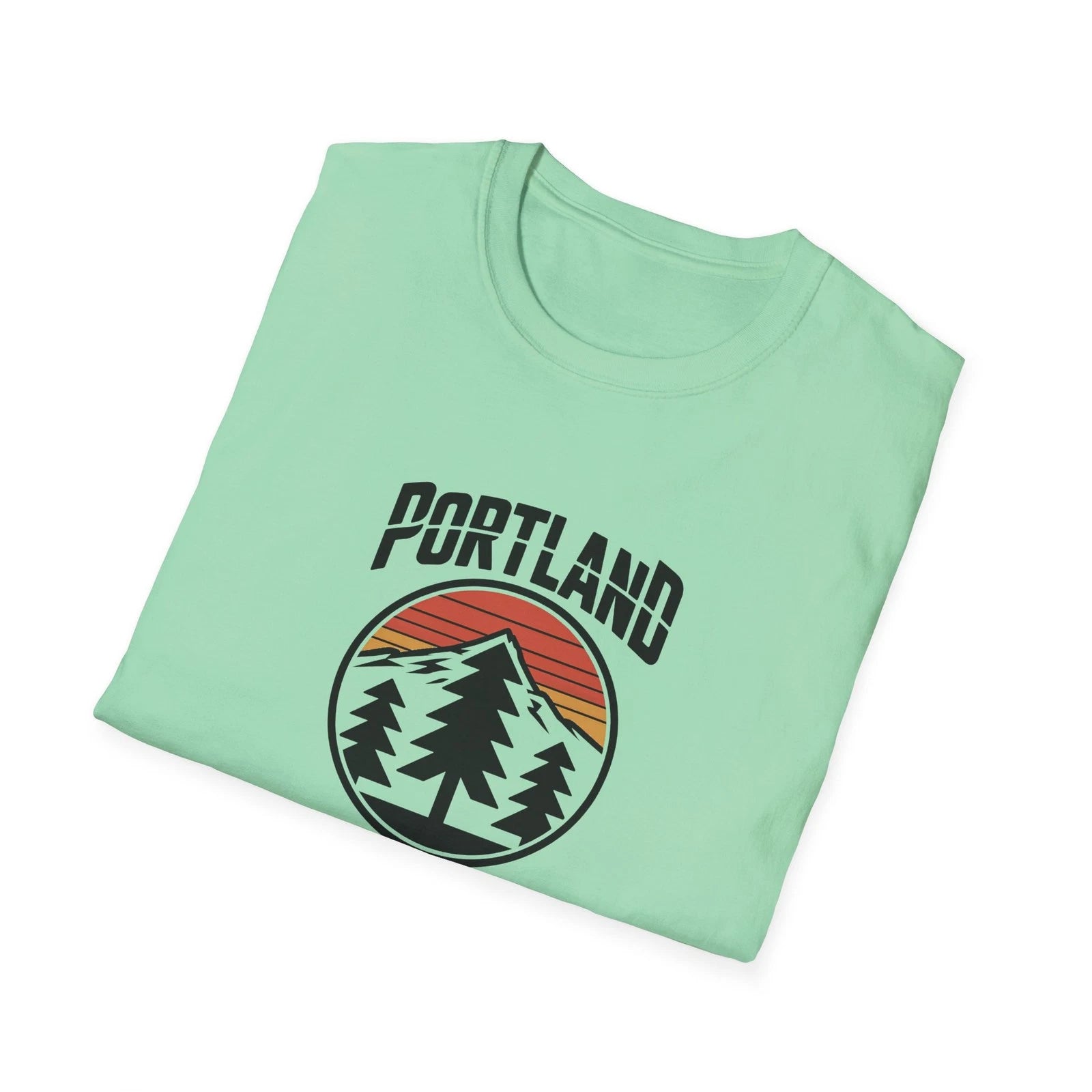 PORTLAND Minimalist Graphic Tee - Forest Mountains, Nature, Hiking - 12 colors