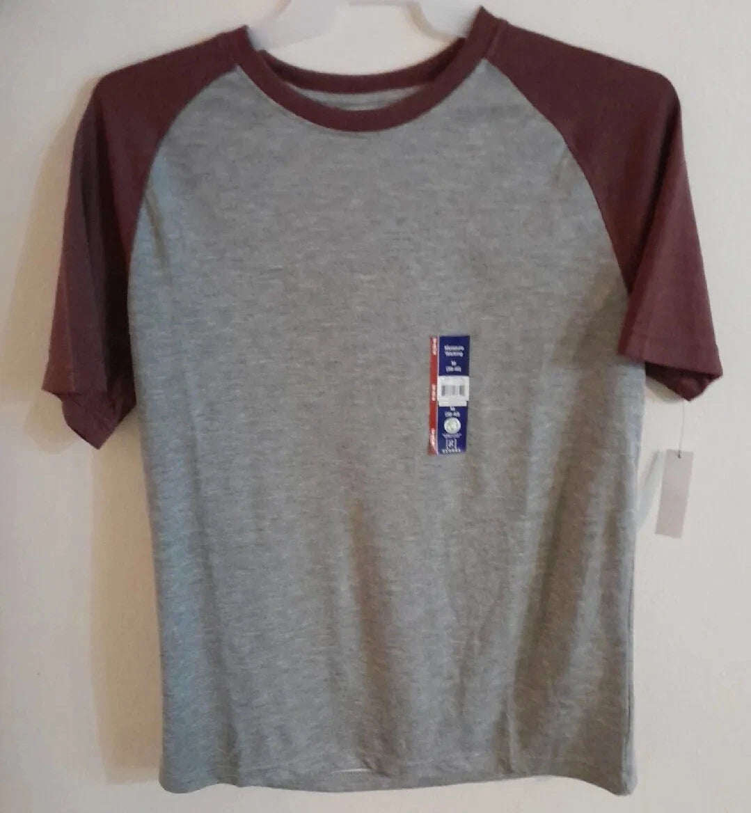 Mens George Size medium Raglan Tee Short Sleeve Tee Shirt Color grey NWT