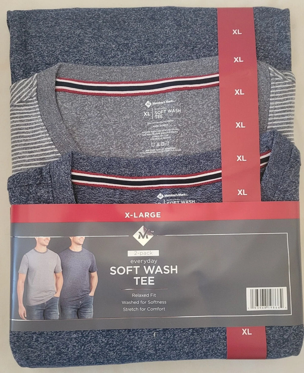 Member's Mark Men's Everyday Soft Wash Pocket Tshirt Tee Sz XL NWT