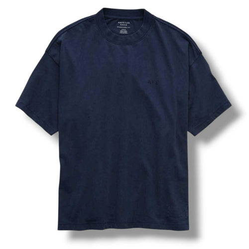 AE American Eagle Laidback Luxe Heavyweight Oversized Logo Graphic T-Shirt