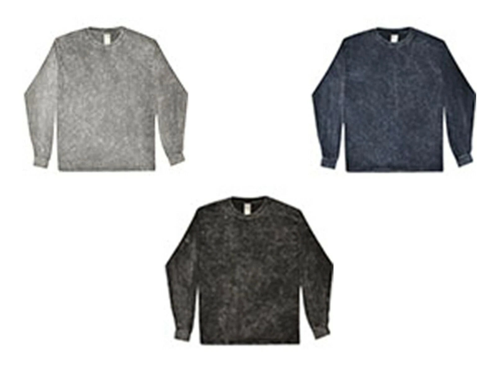 Long Sleeve Vintage Mineral Wash T-Shirts  S M L XL 2X 3X Cotton Colortone