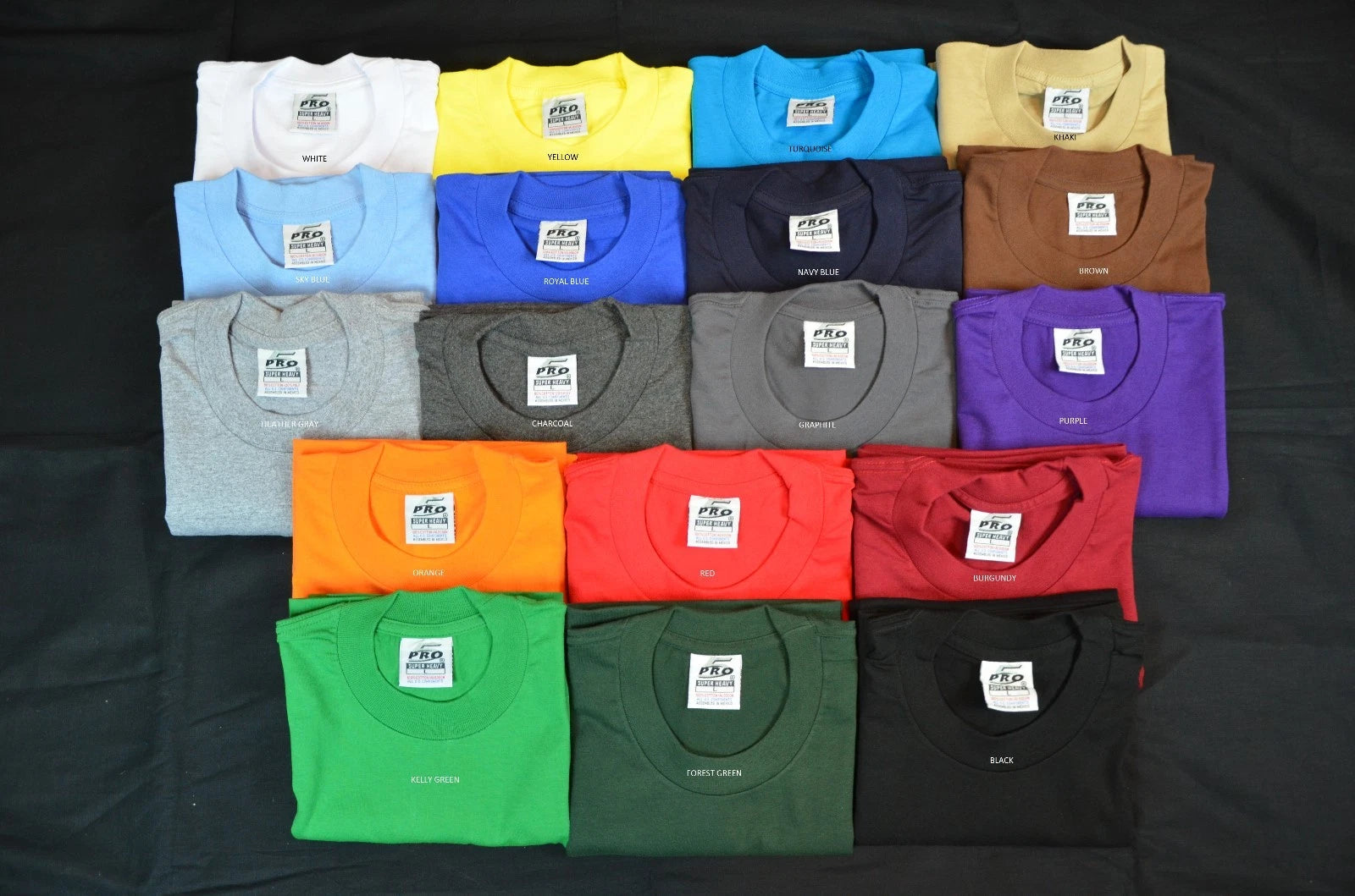 3 NEW PRO5 SUPER HEAVY WEIGHT T-SHIRT TEE PLAIN BLANK COLOR COTTON XLT TALL 3PC
