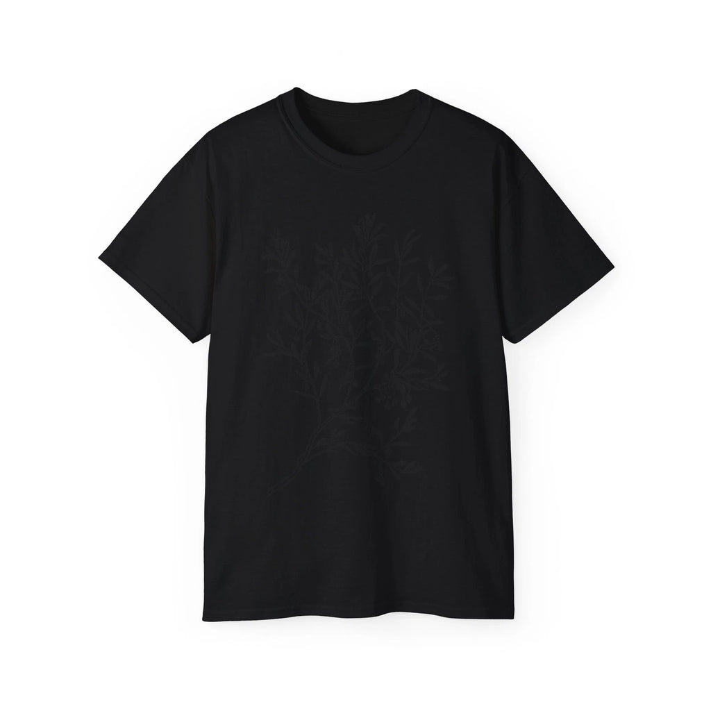 Branches Leaves Plant Tree Stems Olive | Custom Graphic T-Shirt