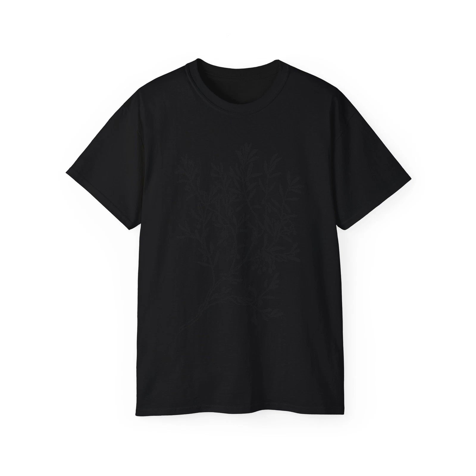 Branches Leaves Plant Tree Stems Olive | Custom Graphic T-Shirt