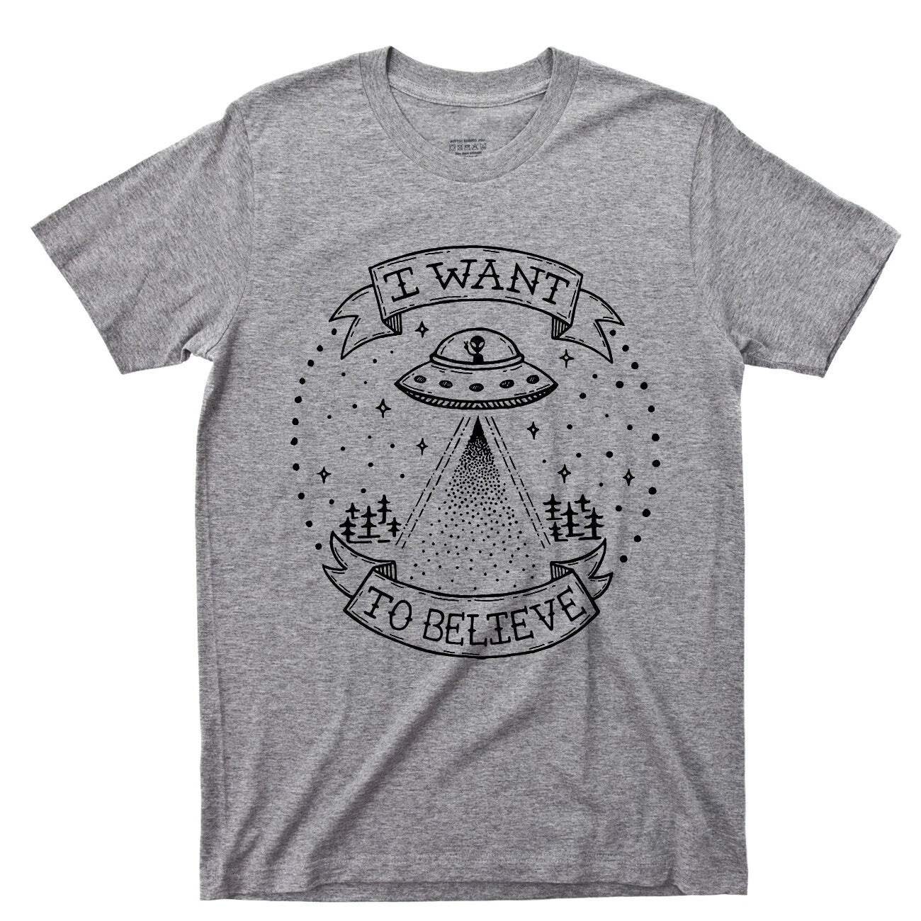 Alien T Shirt Solar System Spaceship Exploration Extraterrestrial Figure Toy Tee
