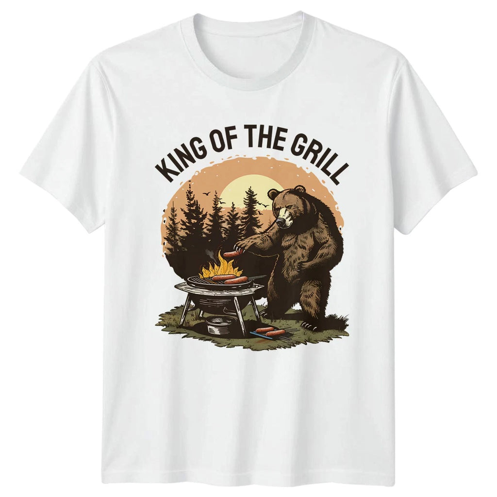 King Of The Grill Mens T-Shirt BBQ Humor Grilling Fathers Day Gift For Him