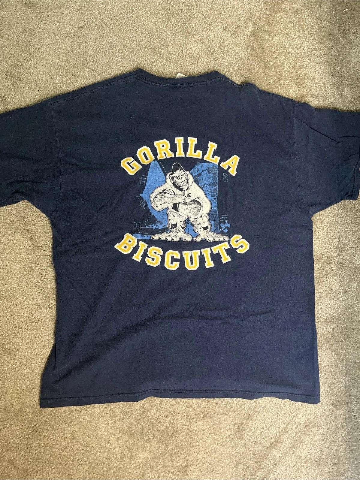 Vintage Gorilla Biscuits Shirt XXL - Hold Your Ground Hardcore Punk Music NYC