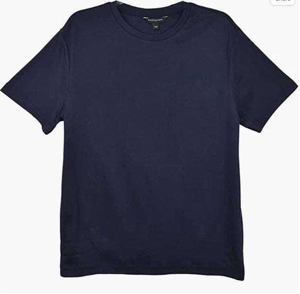 MEN SIZE XL BANANA REPUBLIC LUXE TOUCH PERFORMANCE T SHIRT SHORT SLEEVE NAVY NWT