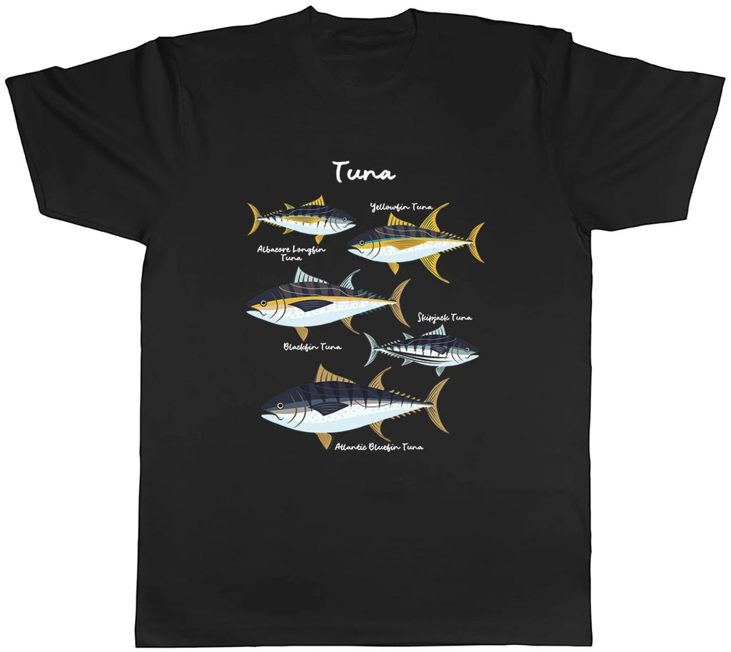 Species of all Tuna Fish Mens T-Shirt Tee Gift Top