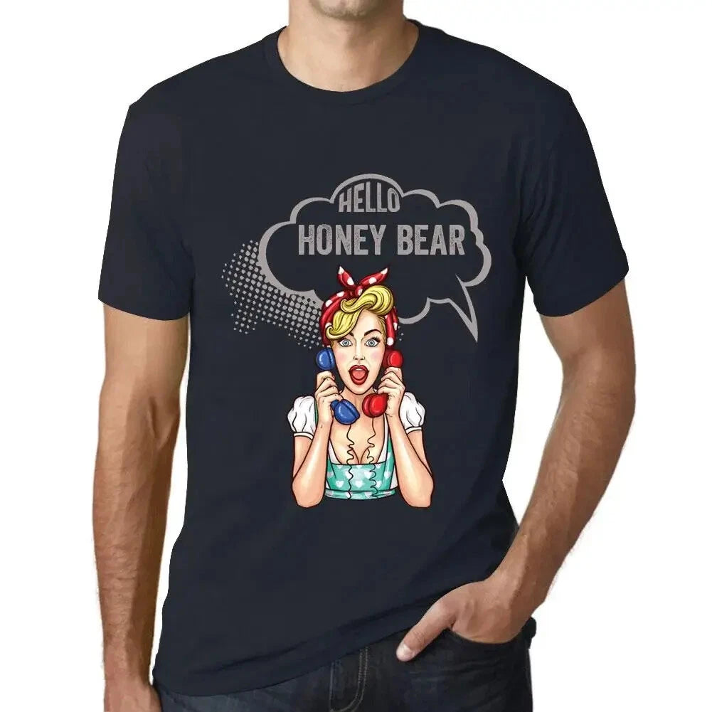 Men's Graphic T-Shirt Hello Honey Bear - Hello Honey Bear - Eco Responsible