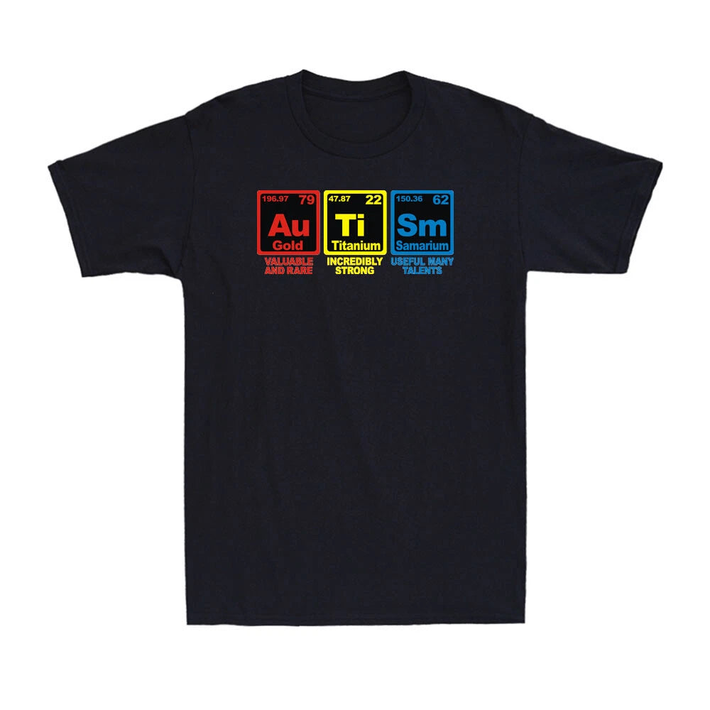 Autism Awareness Elements Periodic Table World Autism Awareness Men's T-Shirt