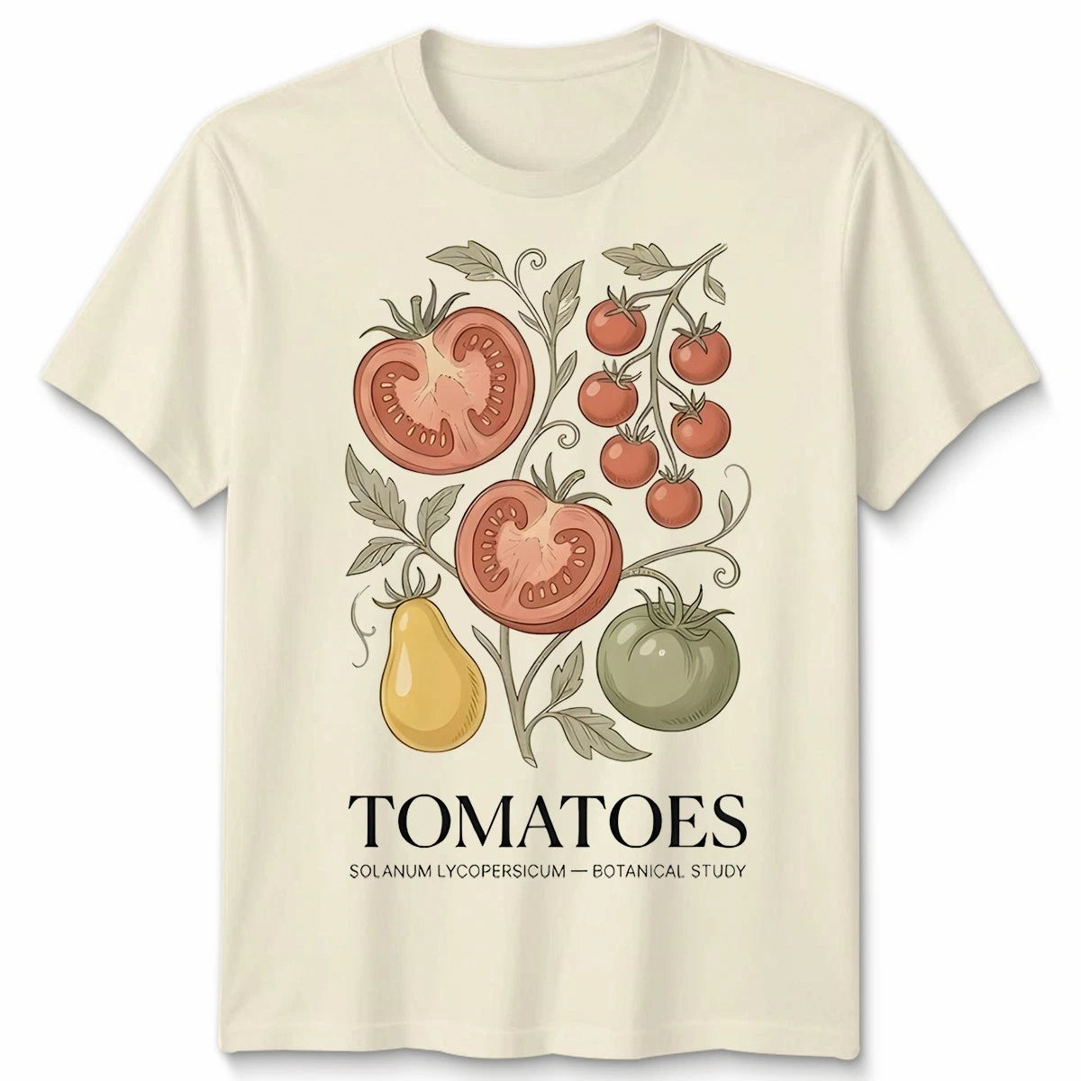 Tomato Fruit Unisex T Shirt Botanical Cottagecore Vegan Garden Vegetable Tee