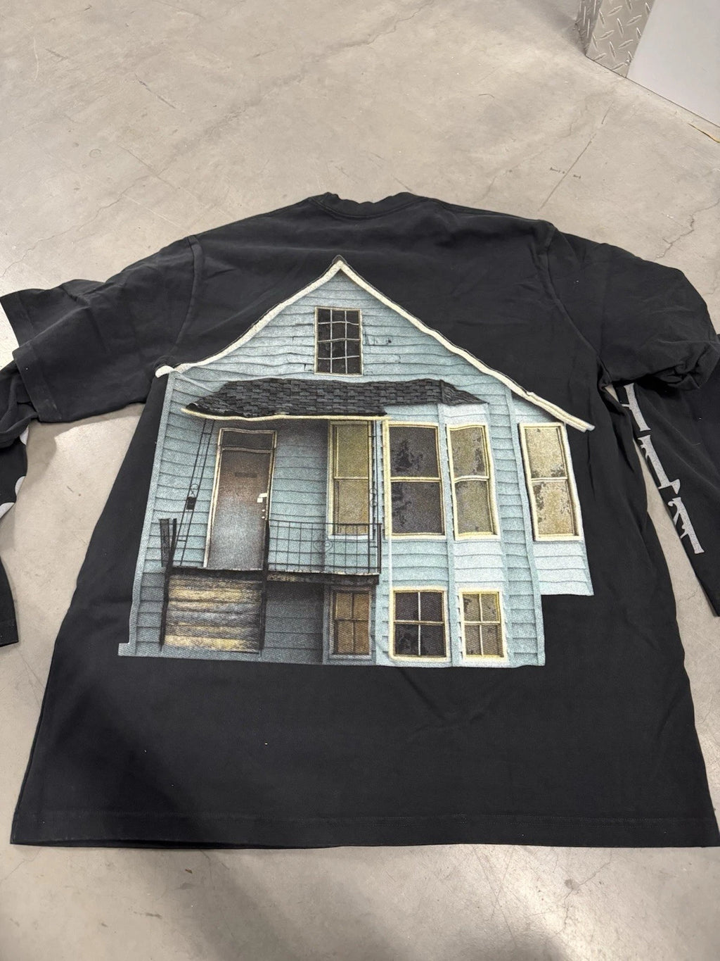 Kanye West Donda House Longsleeve T-Shirt 2 Layer House Rap Sz L Oversized