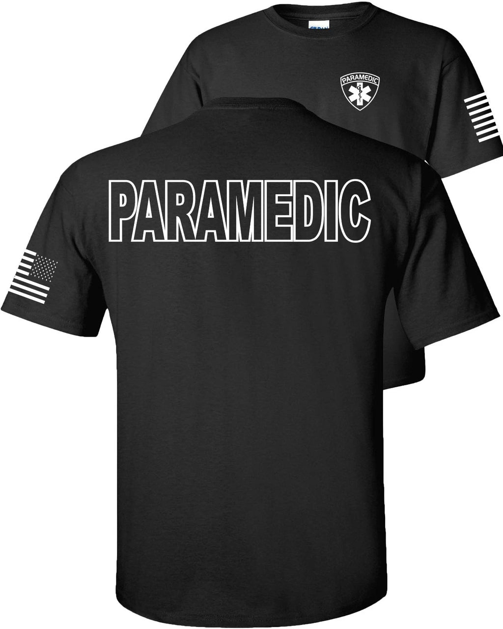 Paramedic T-Shirt Emergency Medical American Flag BAF