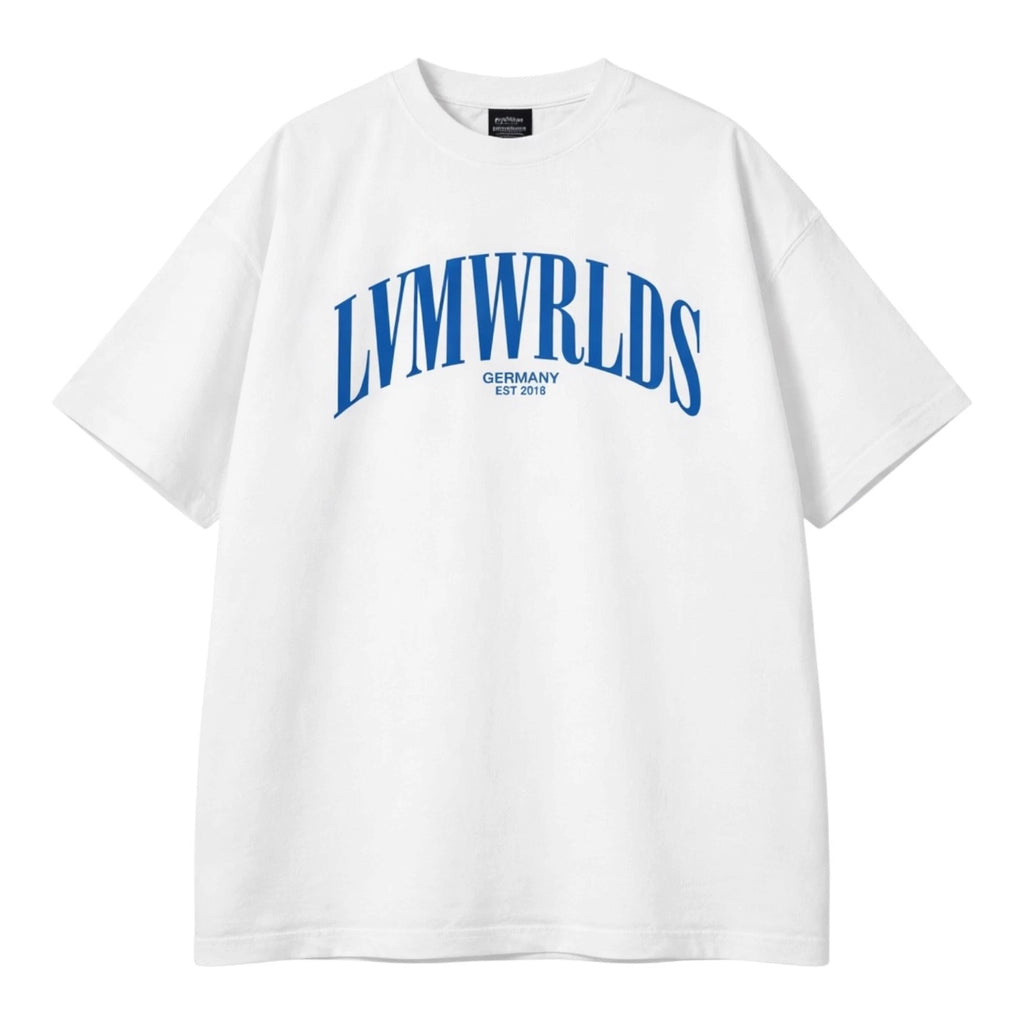 Mens Basic Streetwear Oversized Boxy Fit Cotton Premium Loose T Shirt White