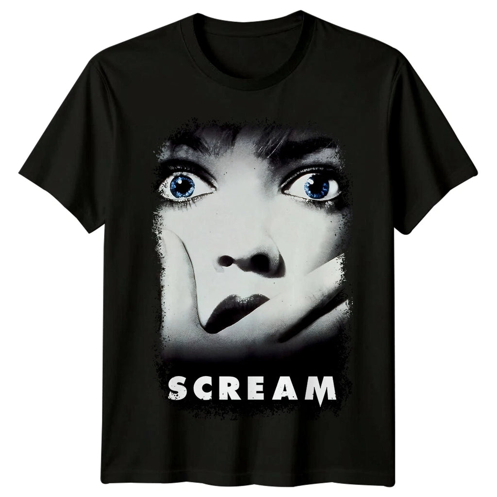 Scream (1996) Movie Poster Inspired T-Shirt Retro Horror Scary 90s Tee Unisex