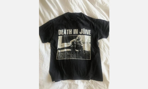 90s Death In June Band Graphic T-Shirt Retro Style Vintage Reprint