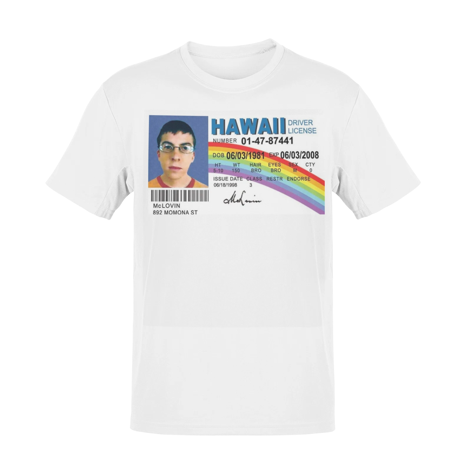 MCLOVIN SUPERBAD FAN ART Christmas Movies Fan Art Movie Film Funny T Shirt
