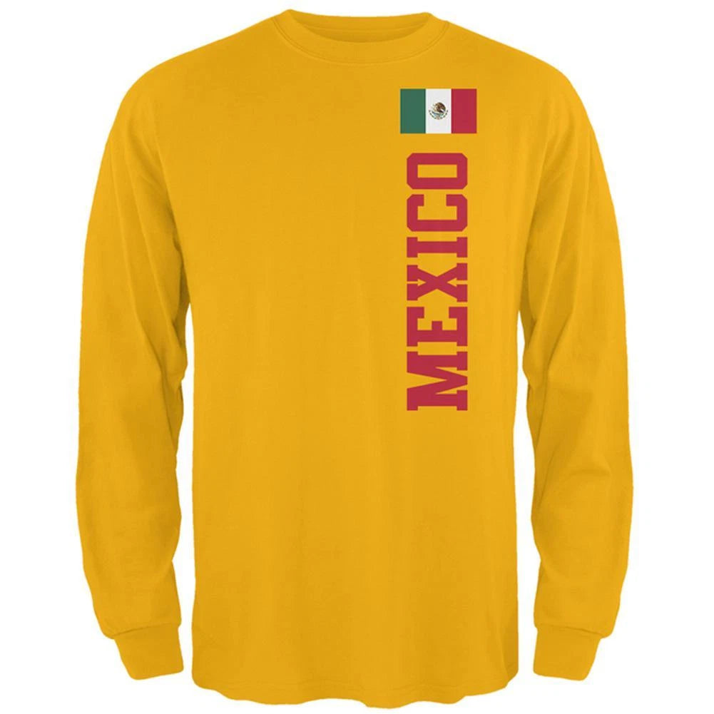 World Cup Mexico Mens Long Sleeve T Shirt
