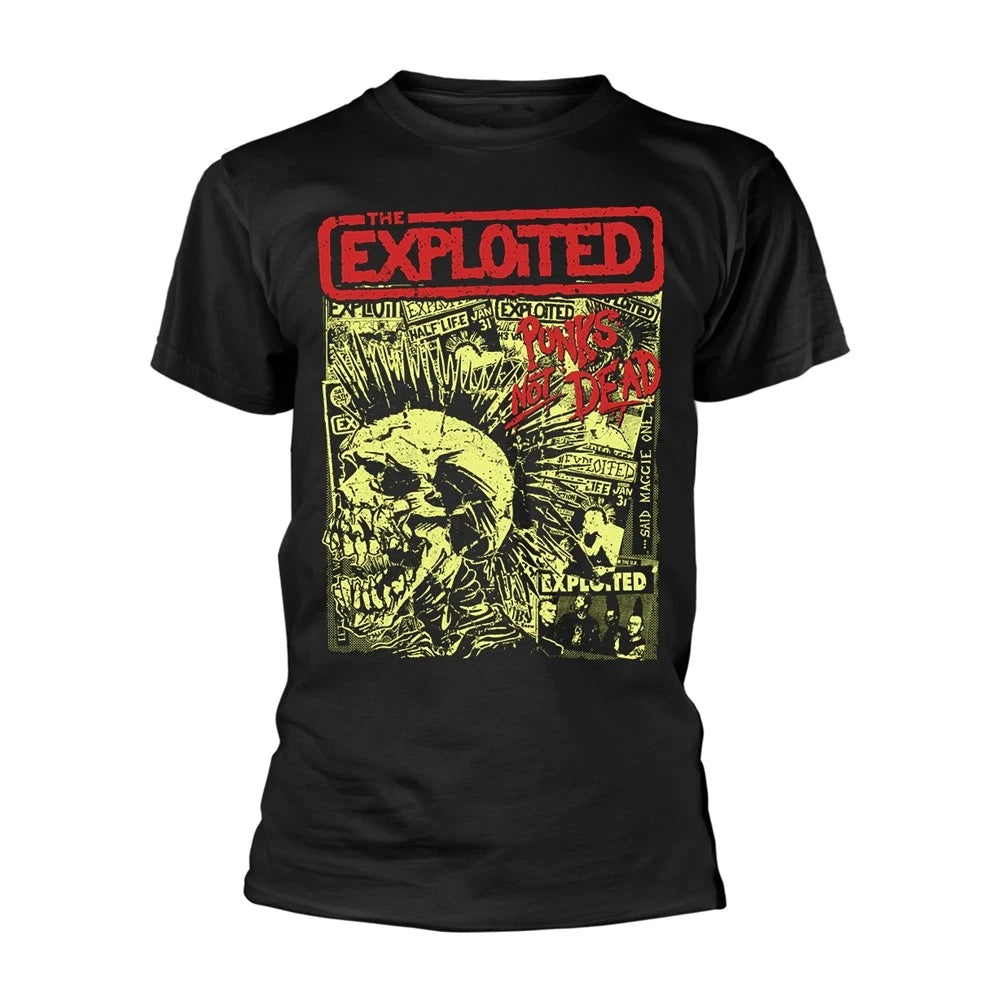 EXPLOITED, THE - PUNKS NOT DEAD (BLACK) BLACK T-Shirt Small