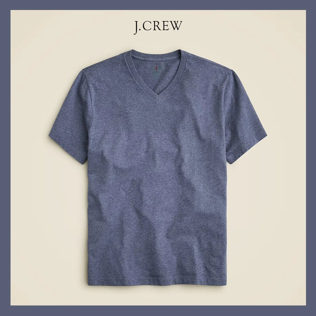 NEW - J. CREW Men's Classic Broken-in V-Neck T-Shirt, Hthr Shadow Sz L - $36