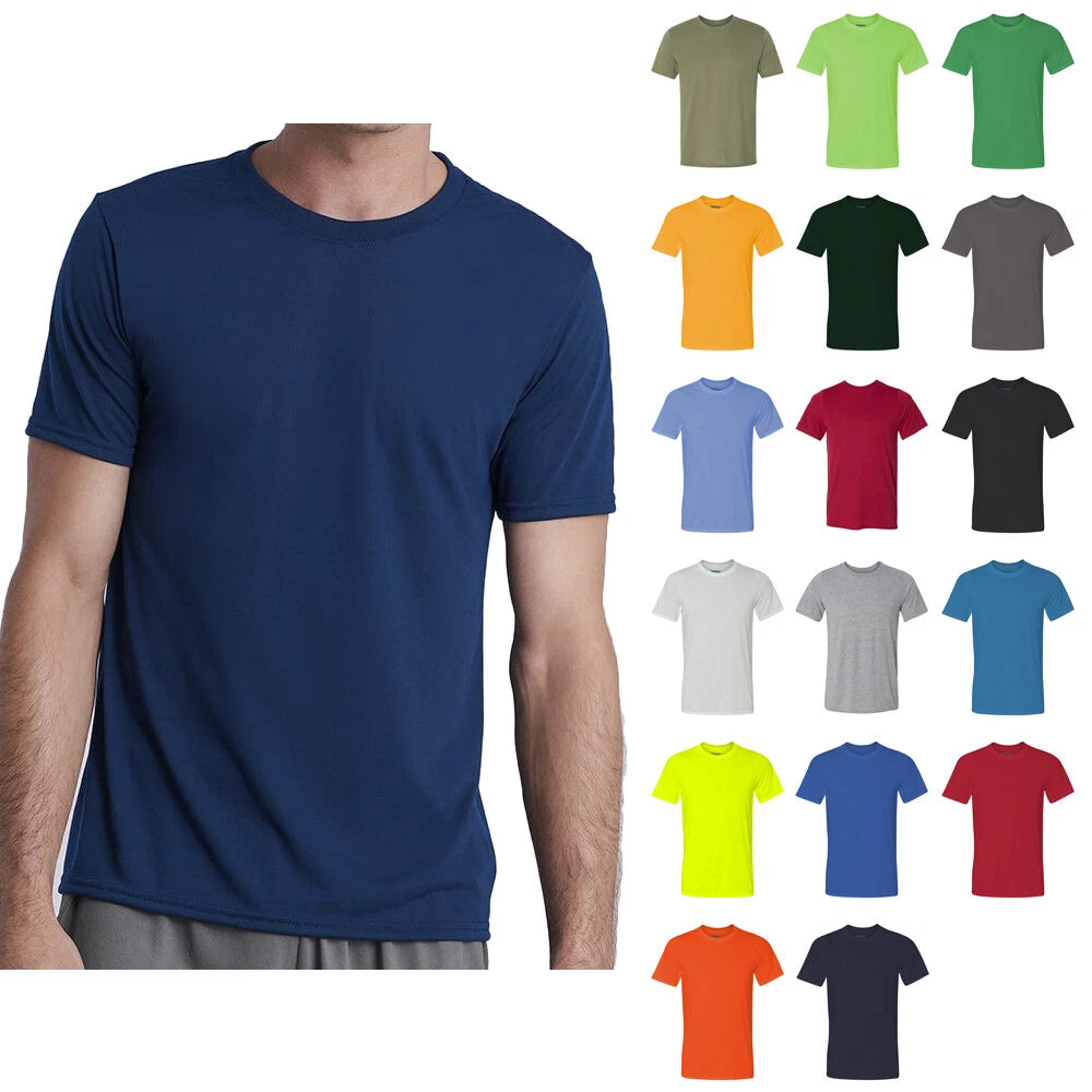 Gildan Performance Men's T-Shirt 100% Polyester Active Wear Tee 42000