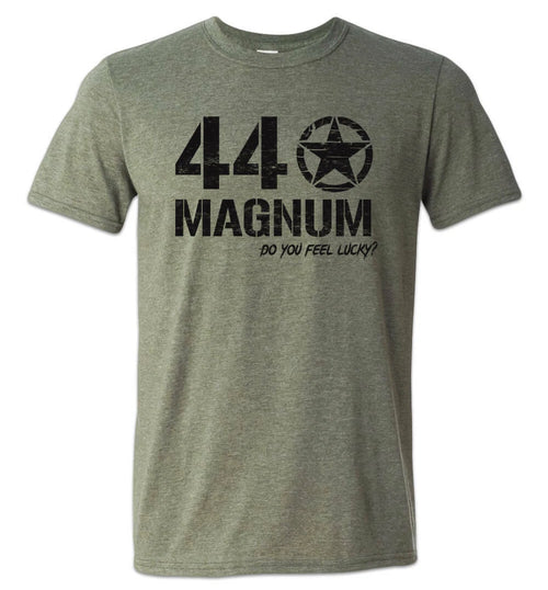 44 Magnum T-Shirt Dirty Harry Do You Feel Lucky 44 Mag Revolver Gun Guy Eastwood