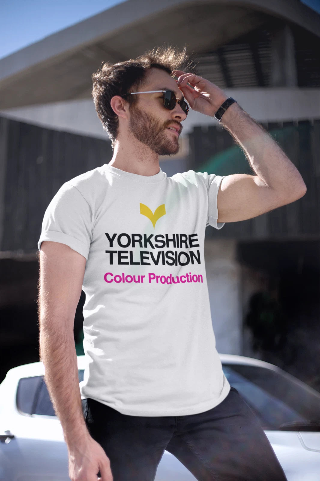Yorkshire Television Retro Logo T-Shirt British TV vintage YTV LWT STV BBC 80s W