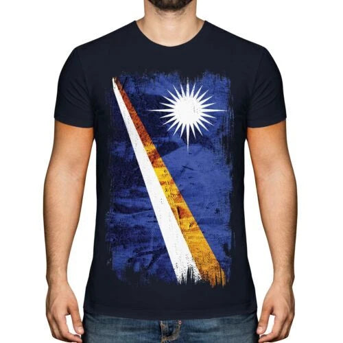 Marshall Islands Grunge Flag Mens T-Shirt Marshallese Shirt Jersey Gift