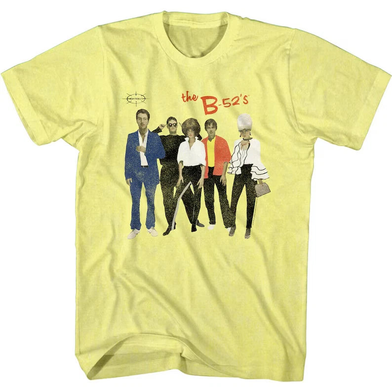 B52s Mens T-shirt Rock Lobster Album Cover Graphic Tee