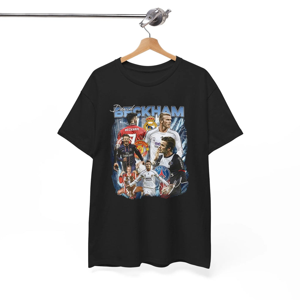 David Beckham Bootleg Vintage Graphic Tee - Retro Soccer Icon Fan Shirt