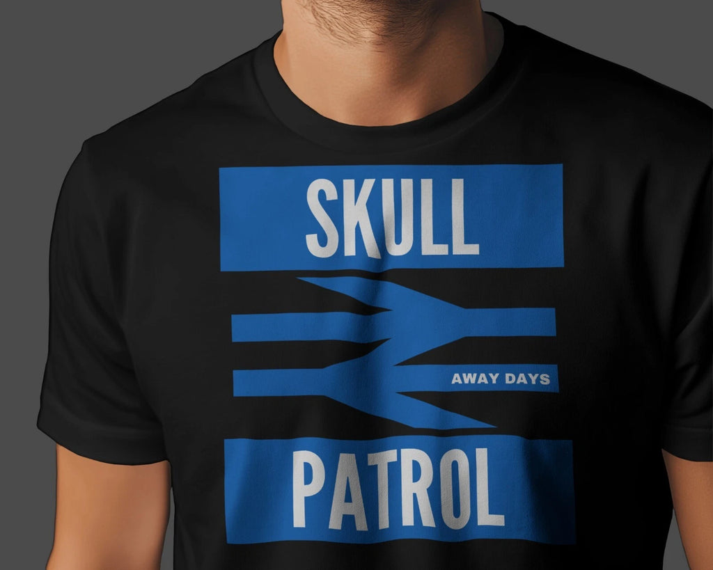 Portsmouth SKULL PATROL Away Days T-Shirt | Hooligan Firm Fratton Park Hampshire