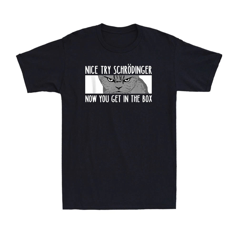 Schrodinger's Cat - Physicist Funny Quantum Physics Cat Lover Gift Men's T-Shirt