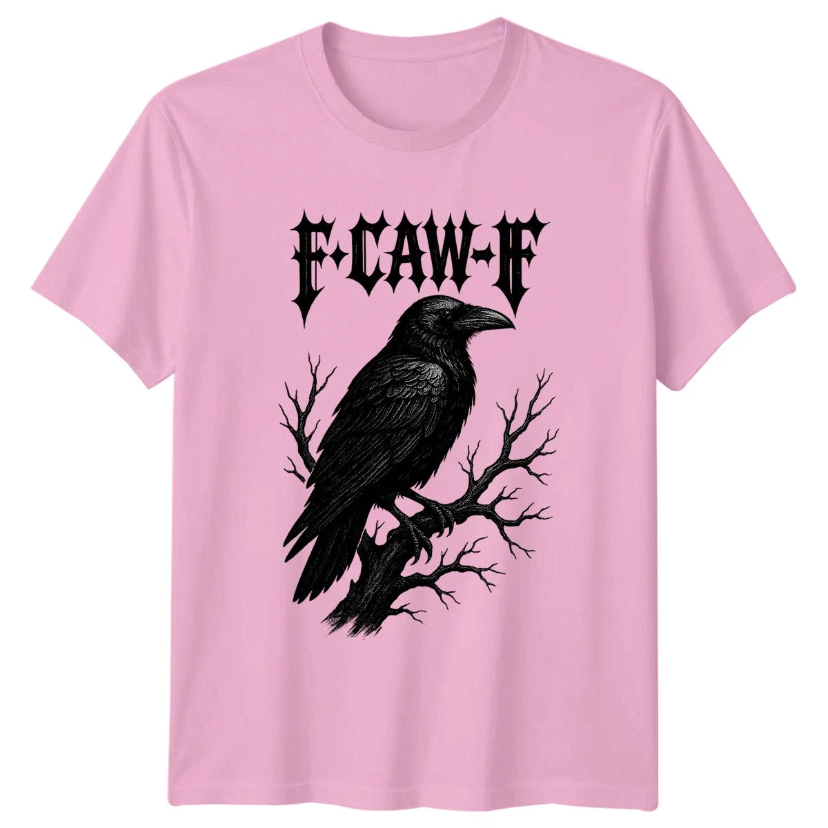 F.Caw.F Gothic Birds Raven Mens T-Shirt Womens Graphic Tee