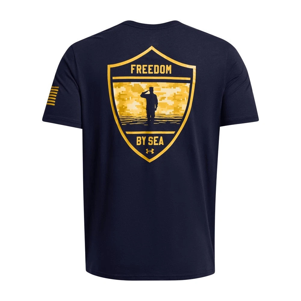 UA Freedom By Sea T-Shirt - Midnight Navy - Medium