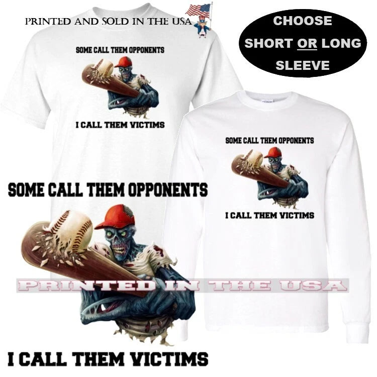 Baseball Zombie Team Mascot Player Victim Not Opponent Custom Cartoon T Shirt