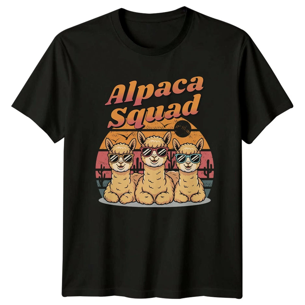 Alpaca Squad Womens T-Shirt Alpaca Animals Gift For Her