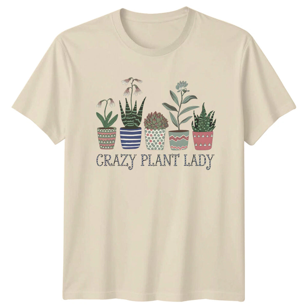 Crazy Plant Lady Gardening T-Shirt Plant Lover Tee