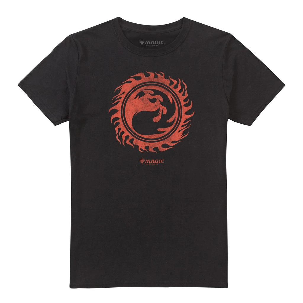 Magic The Gathering Mens T-shirt Fire Mana Top Tee S-2XL Official