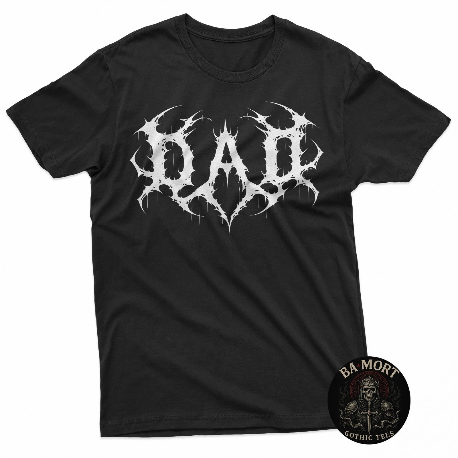 Dad Goth Funny Gothic Punk Emo Grunge Inked Fathers Day T-Shirt