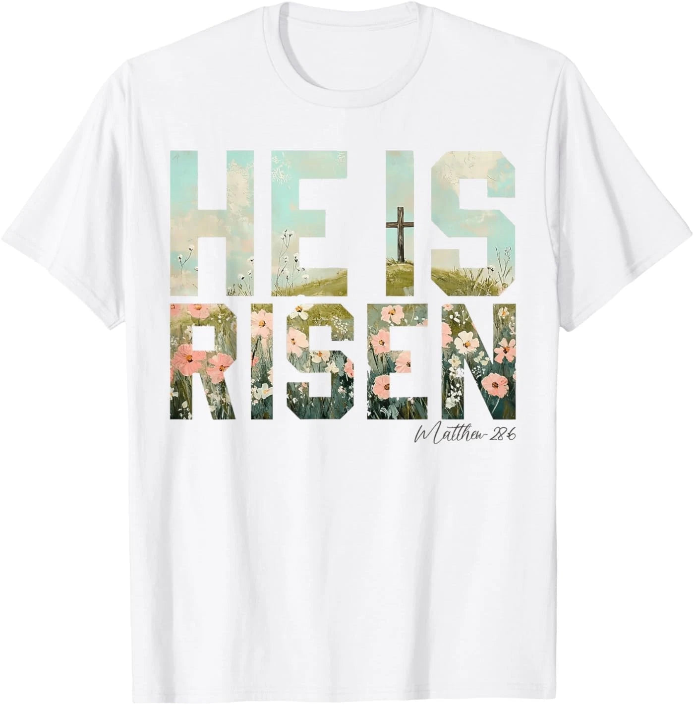 He is Risen Boho Easter Christian Jesus T-Shirt