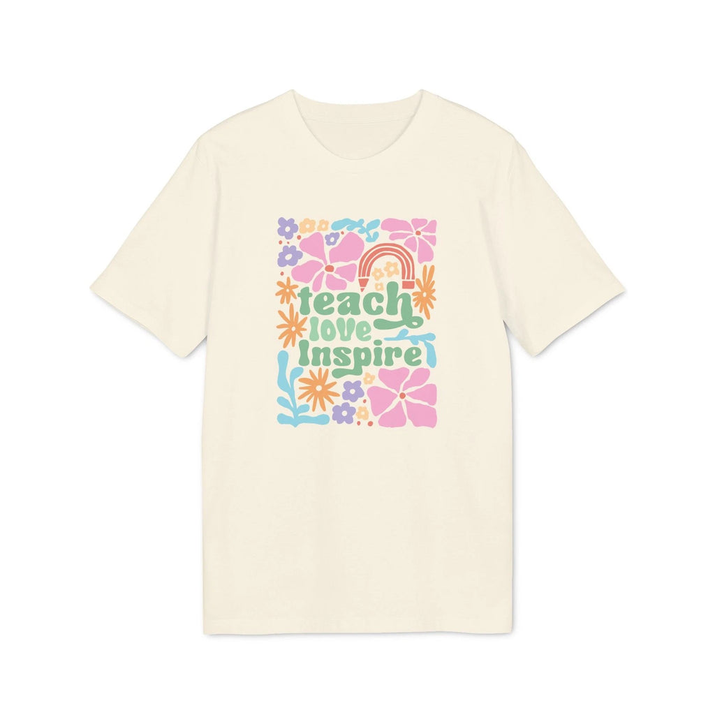 Boho Wildflower Teach Love Inspire T-shirt | Floral Tee | Gift for Teacher