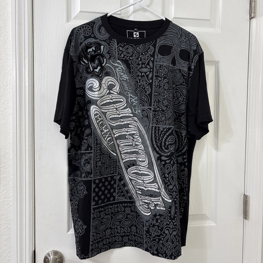 Southpole Shirt Mens XL Black Baggy Grunge Spellout Streetwear 90s Y2K