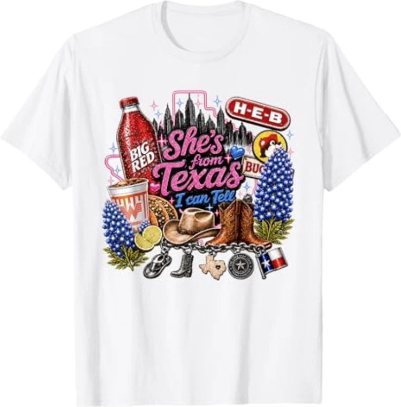 Shes from Texas I Can Tell State Pride T-Shirt