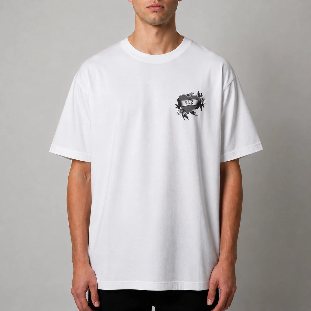 OVO White West End Heart Exclusive Tee Shirt - 2XL - New