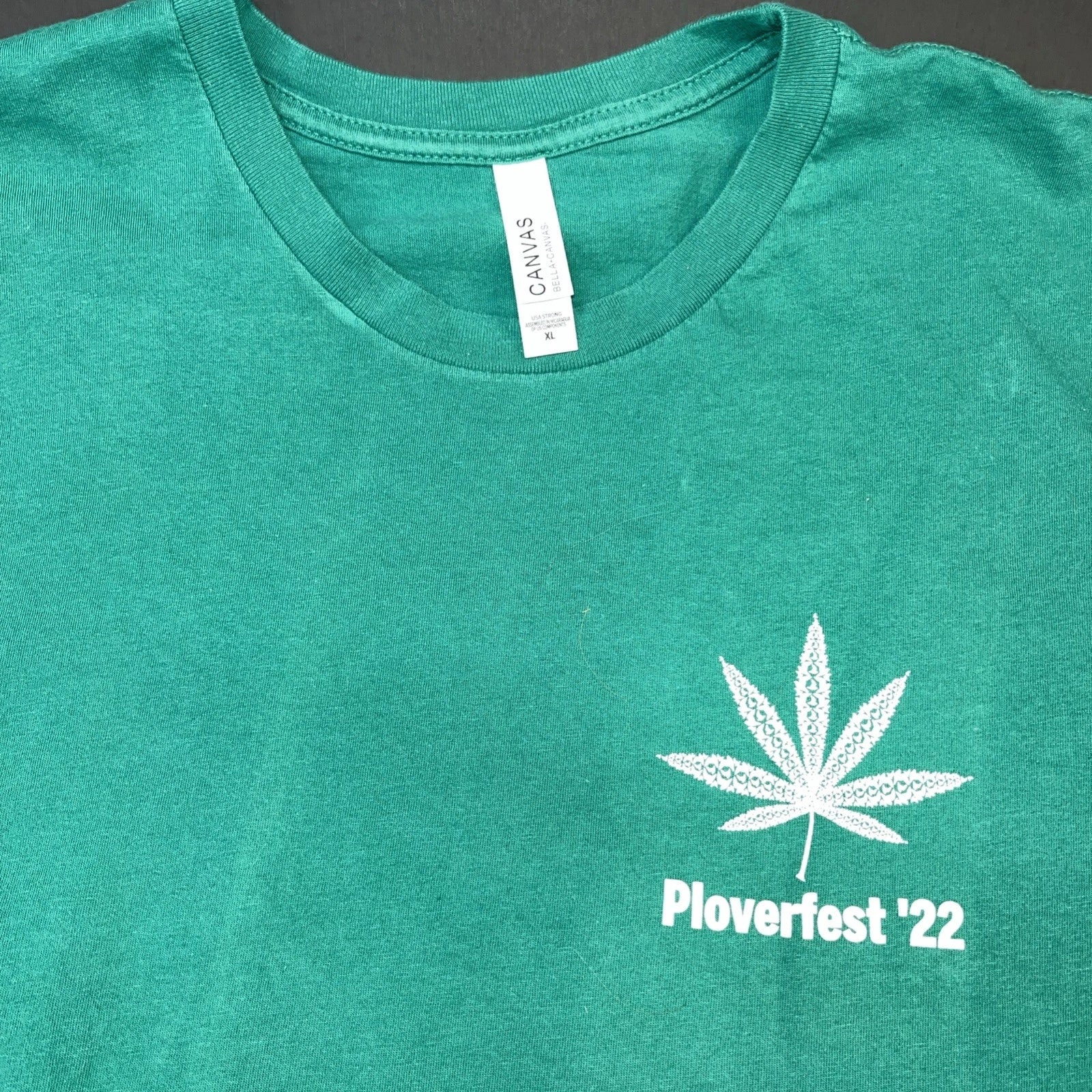 Vtg '22 PLOVERFEST Cape Cod MA - Cannabis Festival T-Shirt Mens XL 6-4-22