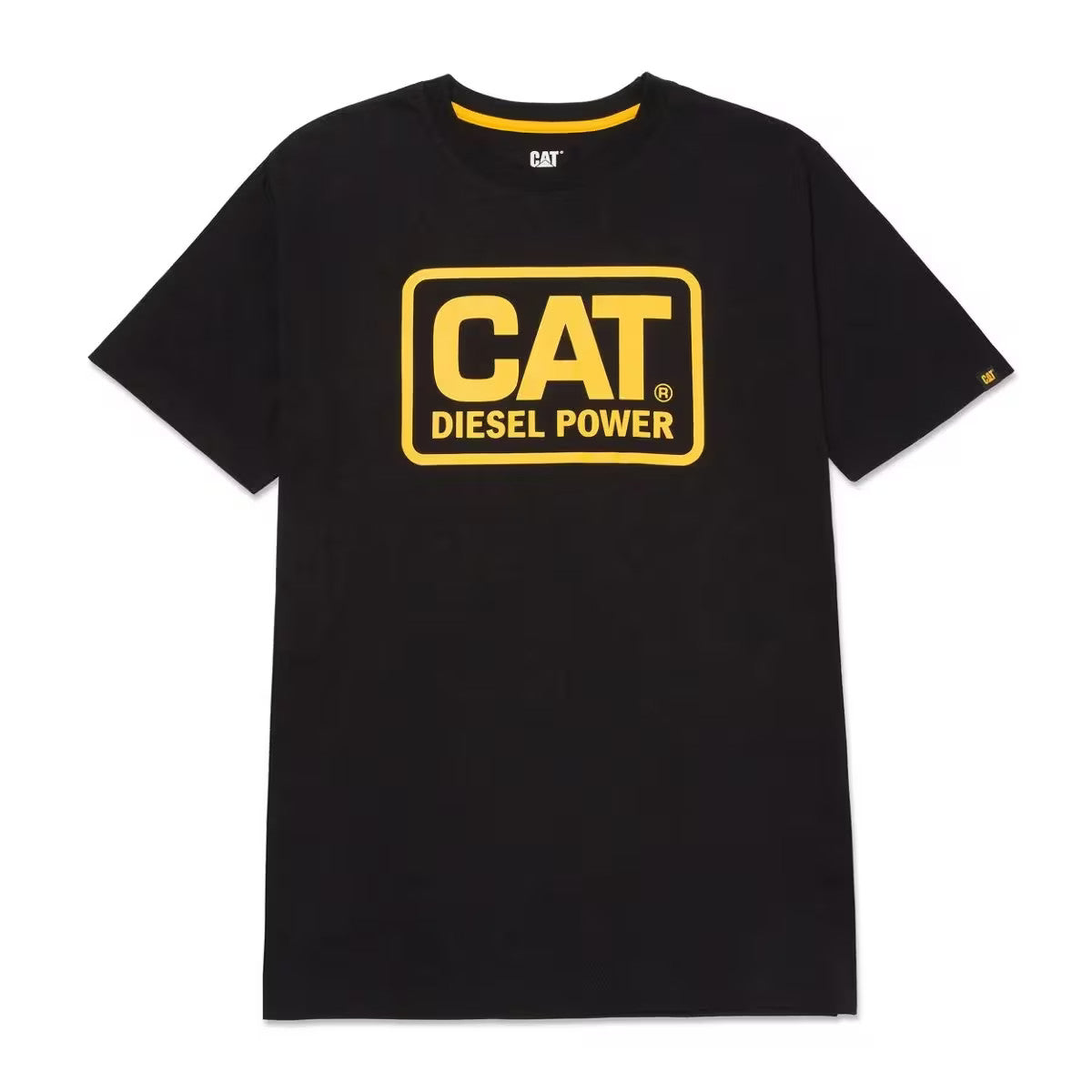 Caterpillar Men Diesel Power Tee Black/Yellow XXL  Apparel