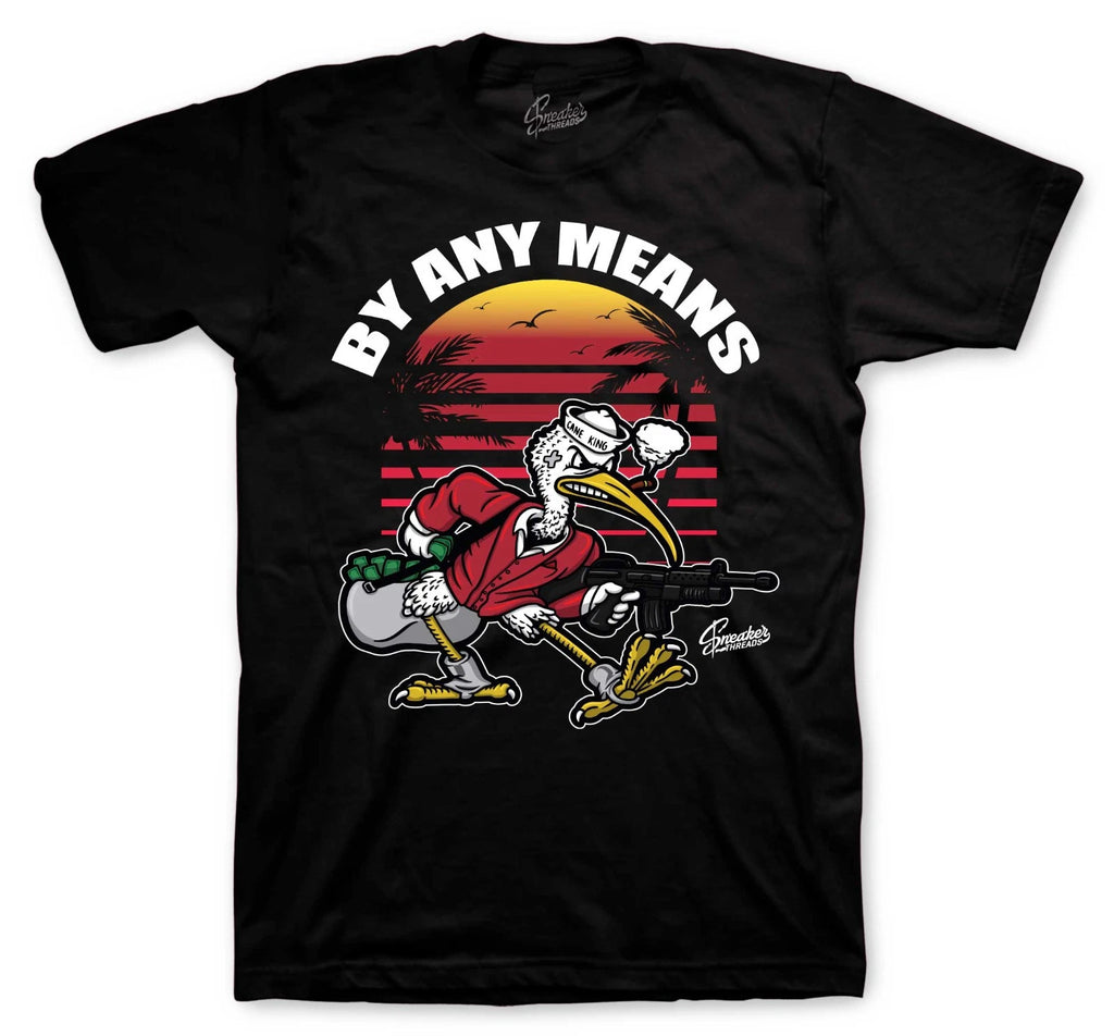 T-Shirt To Match Foamposite Gym Red Sneakers -  By Any Means Sneaker Tees