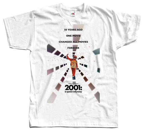 2001 A Space Odyssey T SHIRT v15 Movie Poster WHITE All Sizes S to 5XL