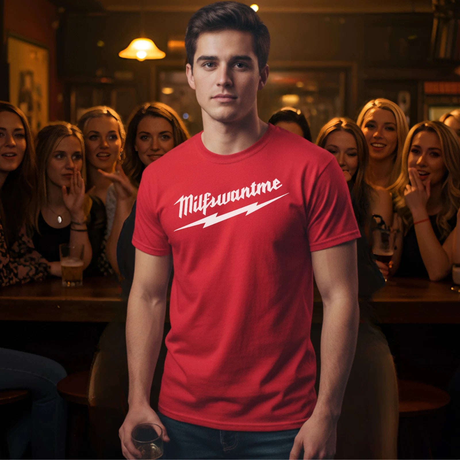 'Milfswantme' Milwaukee Parody T-Shirt - Soft modern fit funny MILF tee S-2XL